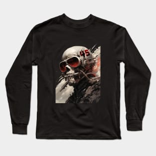 Mean Skull Warior Long Sleeve T-Shirt